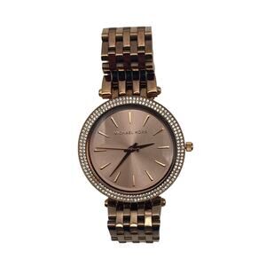Michael Kors Women's Darci Rose Gold Tone Watch 39mm New Battery - 5.5 Band Size
